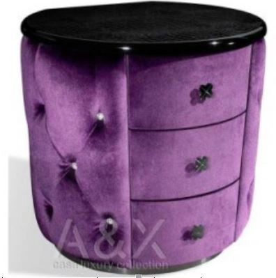 CLEMENTI KING 3 PIECE (BEDSIDE) BEDROOM SUITE (MODEL: B016) - VELVET, LEATHERETTE OR LINEN UPHOLSTERY - ASSORTED COLOURS