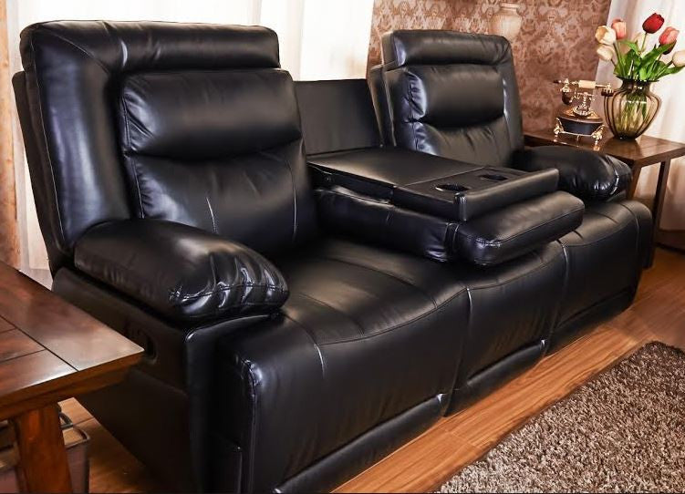 TORINO 3 SEATER RECLINER (2146) - BLACK
