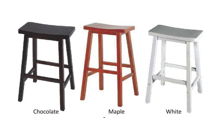 ZEN (WOST-008) STOOL 685(H) - MARPLE , CHOCOLATE OR WHITE