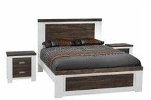 ESSENTILA QUEEN 5 PIECE (DRESSER) BEDROOM SUITE (AUSSIE MADE) - ASSORTED COLOURS