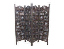 JAMIN CIRCLE TIMBER SCREEN / ROOM DIVIDER (WOWP-010) - BURNT