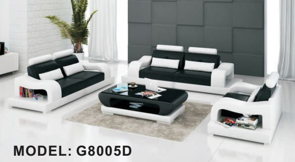 WILDEY (G8005D) 3 SEATER + 2 SEATER + 1 SEATER LOUNGE SUITE WITH COFFEE TABLE - CHOICE OF LEATHER AND ASSORTED COLOURS AVAILABLE