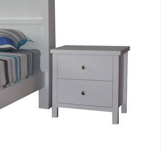 FLORENTINA (AUSSIE MADE) 2 DRAWERS BEDSIDE - ASSORTED PIANTED COLOURS