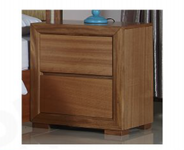 DUAS BEDSIDE WITH 2 DRAWERS - (MODEL 1-21-4-18-5-25) - MAPLE