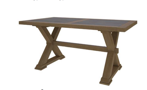 COTTAGE BILLABONG DINING TABLE - 2400(L) X 1100(W)- COLOUR AS PICTURED