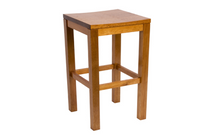 BREAKFAST BAR STOOL WITH TIMBER SEAT - SEAT: 670(H) - GREYWASH , HONEY , WALNUT