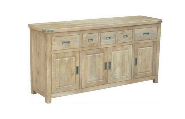 UTAH (UT-016) BUFFET WITH 4 DOORS & 5 DRAWERS - 900(H) X 1800(W) - HONEY WASH