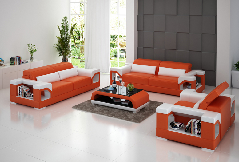 MARIBA (G8014D) 3 SEATER + 2 SEATER + 1 SEATER LOUNGE - CHOICE OF LEATHER AND ASSORTED COLOURS AVAILABLE