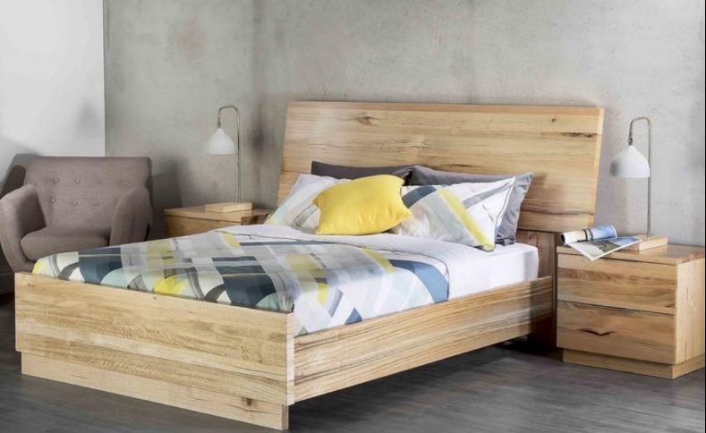 PASQUA KING 3 PIECE (BEDSIDE) BEDROOM SUITE - (MODEL-1-19-20-18-15) - NATURAL