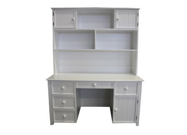 GEORGE DESK - ONLY (EXCLUDING HUTCH) WITH STANDARD WOODEN KNOBS - 1400(W) X 600(D) - PRICED IN ASSORTED COLOURS (VIC ASH AND PINE OPTIONS ALSO AVAILABLE - PRICE ON APPLICATION) - CUSTOMISATION AVAILABLE