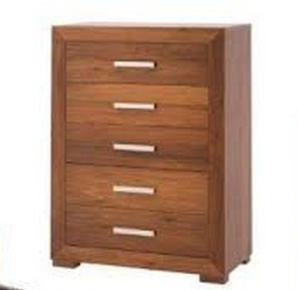 GRANVILLE 5 DRAWER TALLBOY - 1170(H) X 950(W)- BLACKWOOD