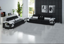 TILI LEATHERETTE 3 SEATER + 2 SEATER LOUNGE (MODEL- G8010D) - CHOICE OF LEATHER & ASSORTED COLOURS AVAILABLE