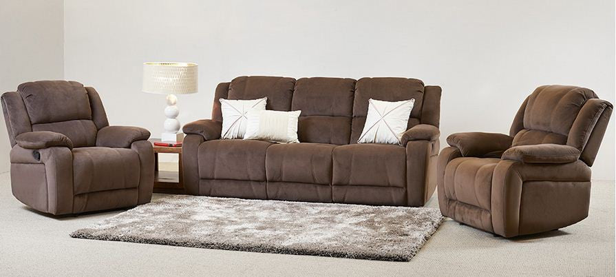 CLINTONE 3 SEATER RECLINER ( P30005) - ASSORTED COLOURS