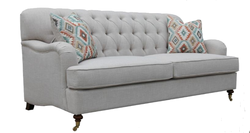PARIS 3S + 2S + ARM CHAIR FABRIC LOUNGE SUITE - (MODEL - 6-12-15-18-9-4-1) AS PICTURED