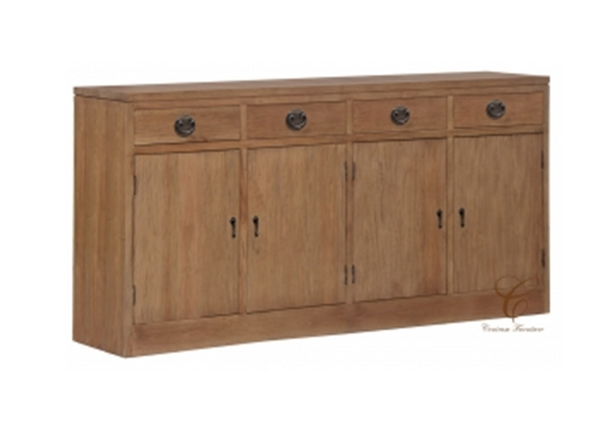 VIENNA 4 DOOR 4DRAWER BUFFET -SB 404 VIE - 900(H) X 1820(W) - NATURAL TEAK