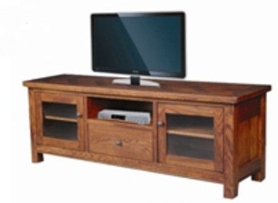 DUOLYN AMERICAN OAK LOWLINE TV UNIT - (MODEL16-1-18-1-13-15-21-914-20) - 575(H) X 1650(W) - AS PICTURED