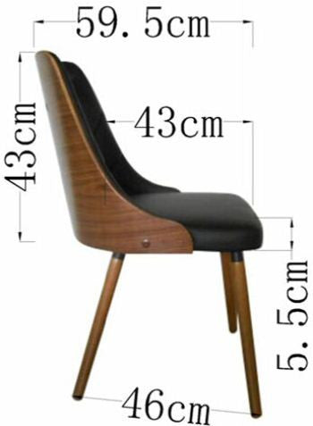 YVONNE DINING CHAIRS (SET OF 2) - BLACK