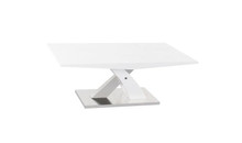 ASHLEY COFFEE TABLE (WD-018) - 1200(W) X 700(D)- HIGH GLOSSY WHITE