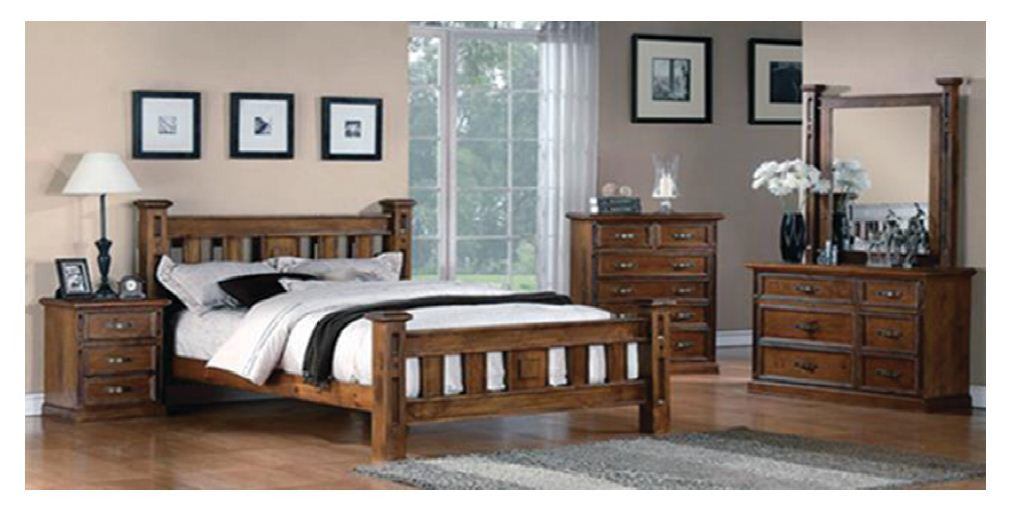 GLEN DOUBLE OR QUEEN 6 PIECE (THE LOT) BEDROOM SUITE