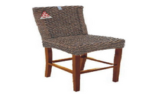 MADRID (VACH-09-WH-LH) BAR STOOL WITH HYACINTH AND LIGHT HONEY LEGS