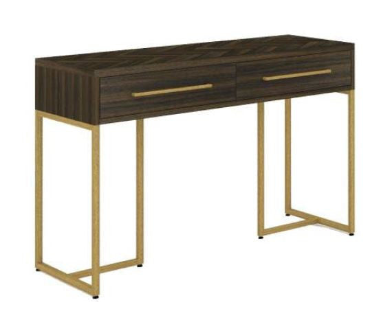 COUNTRY 2 DRAWERS CONSOLE/HALL TABLE WITH METAL LEGS (18-15-13-1) 750(H) X 1200(W) - TESKY