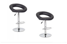 ONIX ( BARS-14BK-ONE) CIRCULAR KITCHEN BAR STOOLS - SEAT: 820 - 1040(H) - BLACK