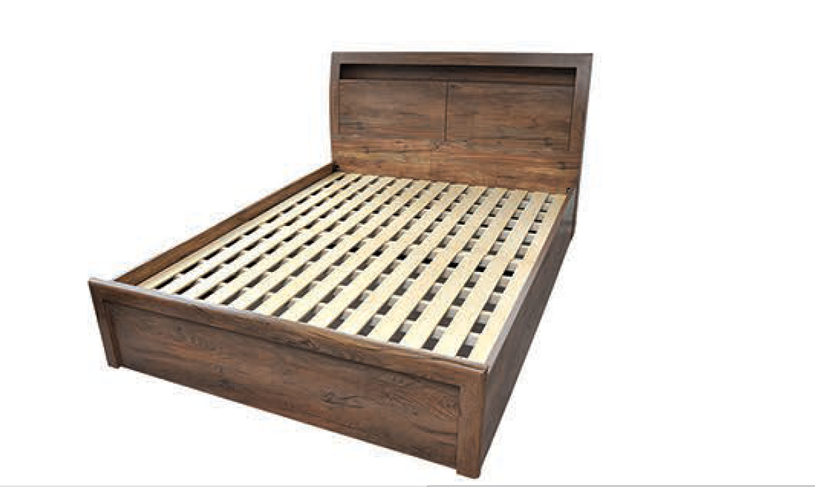 VICTORIA QUEEN 3 PIECE BEDSIDE BEDROOM SUITE - WITH BAILEE CASEGOODS - ANTIQUE OAK