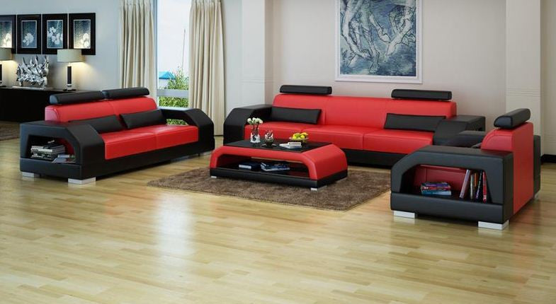 ROLDERMO (G8001D) 3 SEATER + 2 SEATER + 1 SEATER LOUNGE SUITE - CHOICE OF LEATHER AND ASSORTED COLOURS AVAILABLE