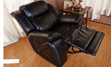 SOHO LEATHERETTE RECLINER ROCKER CHAIR (2124) - BLACK