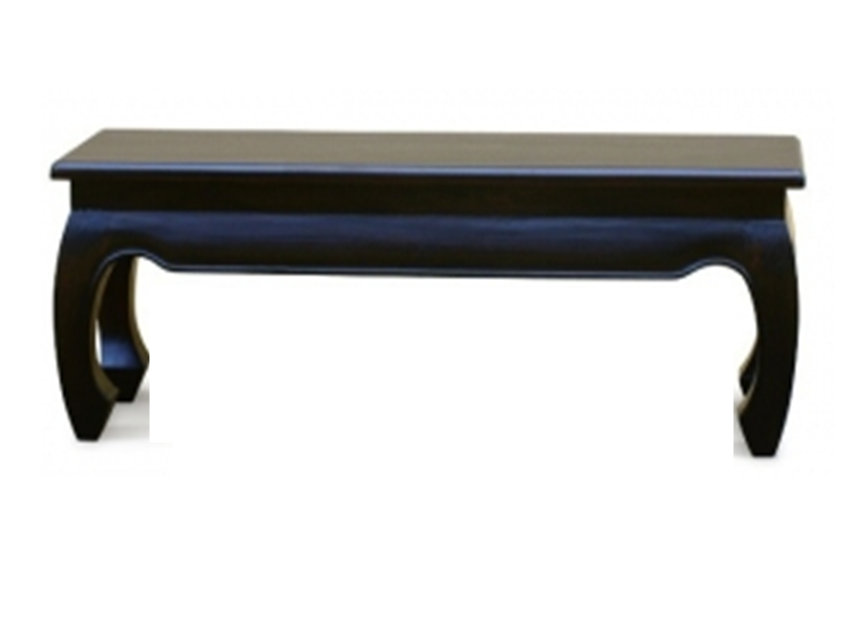 CHINESE OPIUM LEG DINING BENCH (BE 128 35 OL) 1280(L) X 350(W) - CHOCOLATE