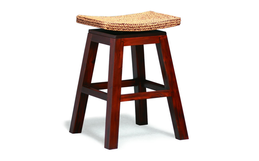 ORNAMENTAL BAR STOOL (BR 002 WV) - SEAT: 760(H) - MAHOGANY
