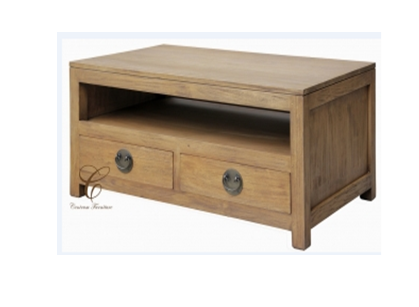 VIENNA 4 DRAWER COFFEE TABLE (CT 004 VIE) - 1000(W) X 600(D)- NATURAL TEAK