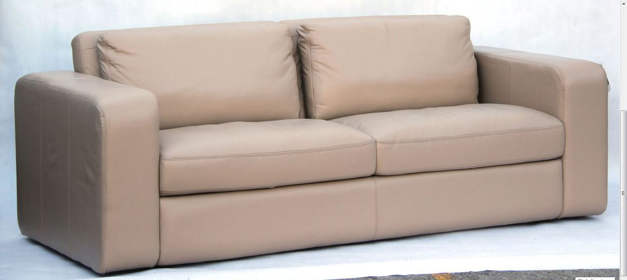 JOH 3S + 2S 100% COW LEATHER LOUNGE SUITE - ASSORTED COLOURS