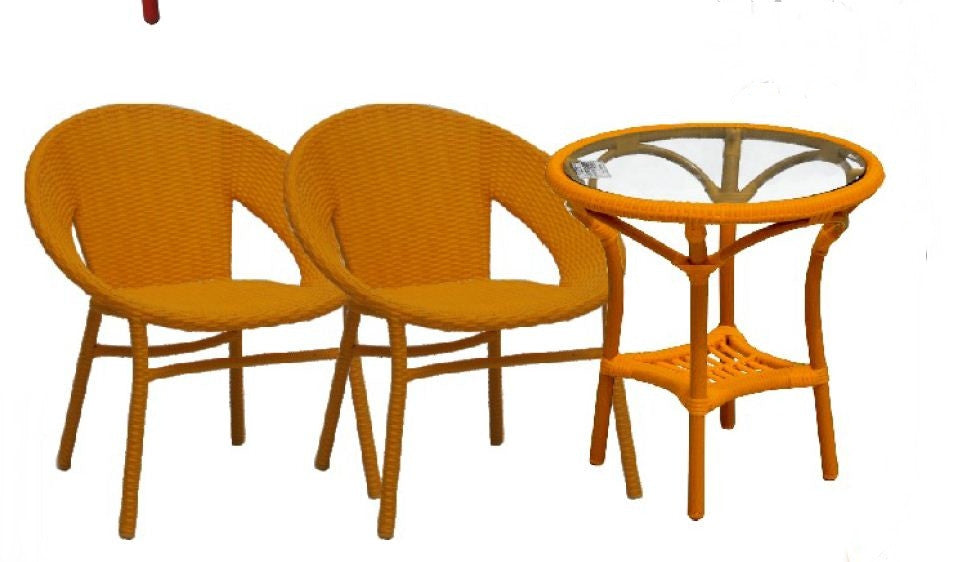 SHEL 3 PIECE OUTDOOR SET (VSHE-001/VGIL-001) - YELLOW