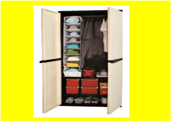 LEONIE LARGE WARDROBE CABINET - 760(W) - BEIGE OR GRAY