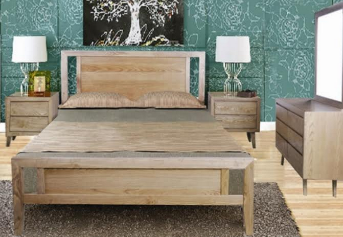 OHKLAHOMA QUEEN 5 PIECE DRESSER BEDROOM SUITE ( MODEL 1-19-3-5-14-19-9-15-14)