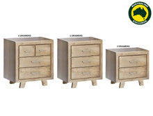 CARNIVAL (AUSSIE MADE) BEDSIDE TABLE COLLECTION - ASSORTED STAINED COLOURS - STARTING FROM $449