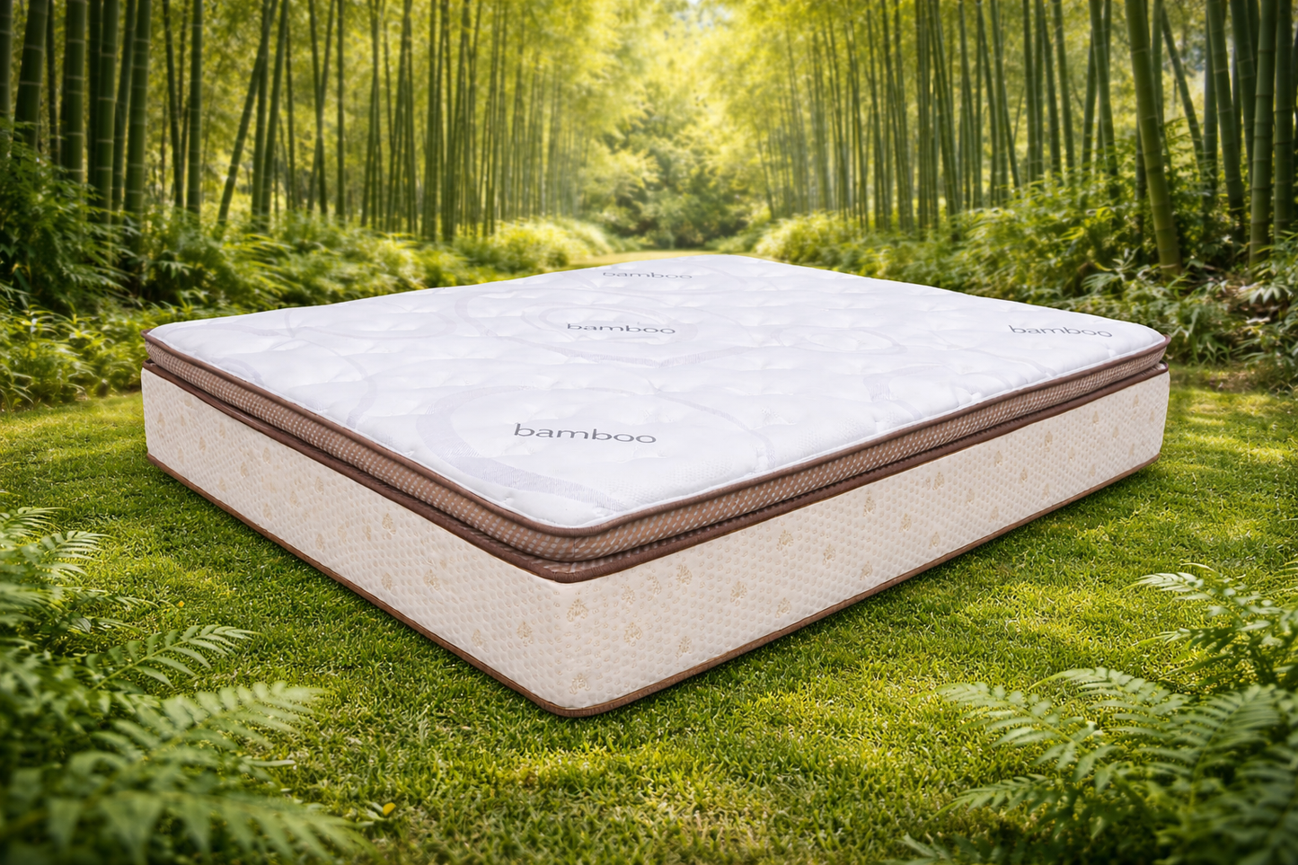 Queen Live Life Pillow Top Pocket Spring + 360 Foam Box Border Mattress - Medium