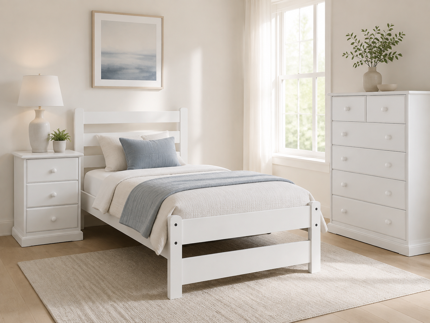 King Single Deluxe Hamilton (AUSSIE MADE) Bed - Assorted Painted Colours