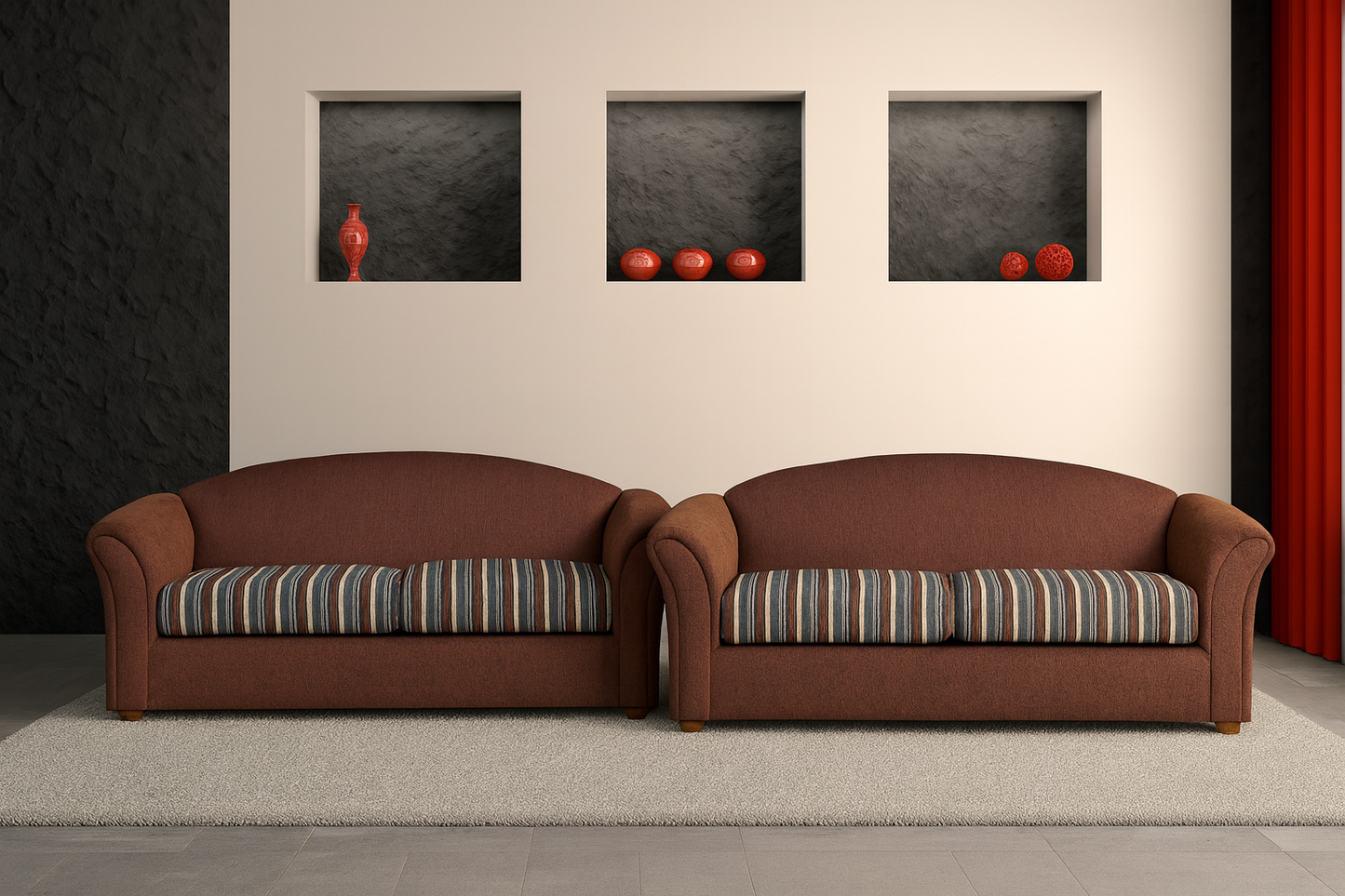 Cosmo (AUSSIE MADE) 2.5 Seater + 2 Seater Fabric Lounge - Choice Of Fabrics