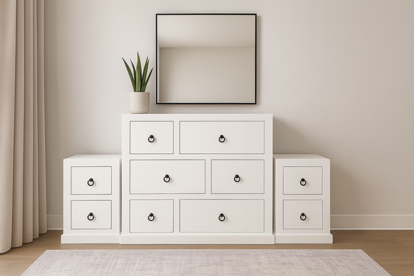 Bono (AUSSIE MADE) 3 Piece Chest Set (6+2+2) - Assorted Painted Colours