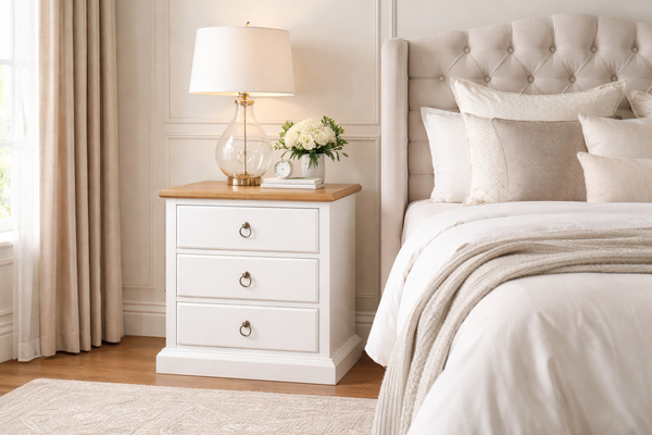 Cronulla (AUSSIE MADE) Bedside Table Collection - Assorted Painted / Stained Colours