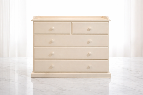 Baby Change (AUSSIE MADE) Table 5 Drawers - 910(H) X 900(W) - Assorted Stained Colours