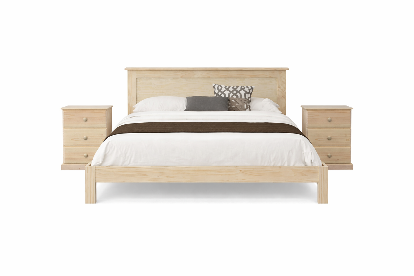 King Single Elisa (AUSSIE MADE) Doona Foot Bed - Assorted Stained Colours