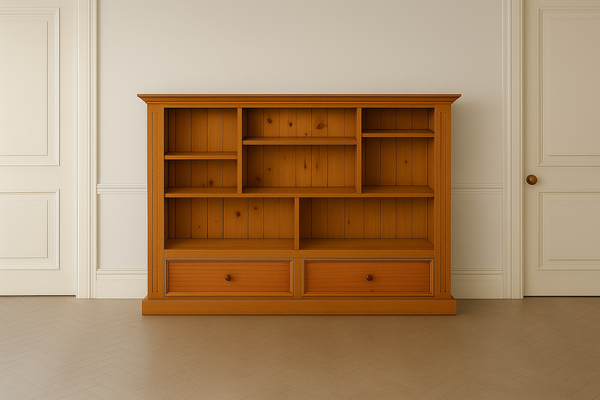 HERALDY (AUSSIE MADE) LOWLINE BOOKCASE COLLECTION - ASSORTED STAINED COLOURS