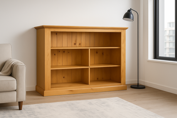 DOUBLEBAY (AUSSIE MADE) LOWLINE BOOKCASE COLLECTION - ASSORTED COLOURS