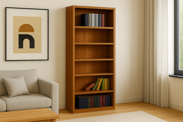 SUSSIE (AUSSIE MADE) HIGHLINE BOOKCASE COLLECTION - ASSORTED STAINED COLOURS