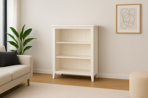 MANILLA (AUSSIE MADE) LOWLINE BOOKCASE COLLECTION - ASSORTED STAINED COLOURS - STARTING FROM $399