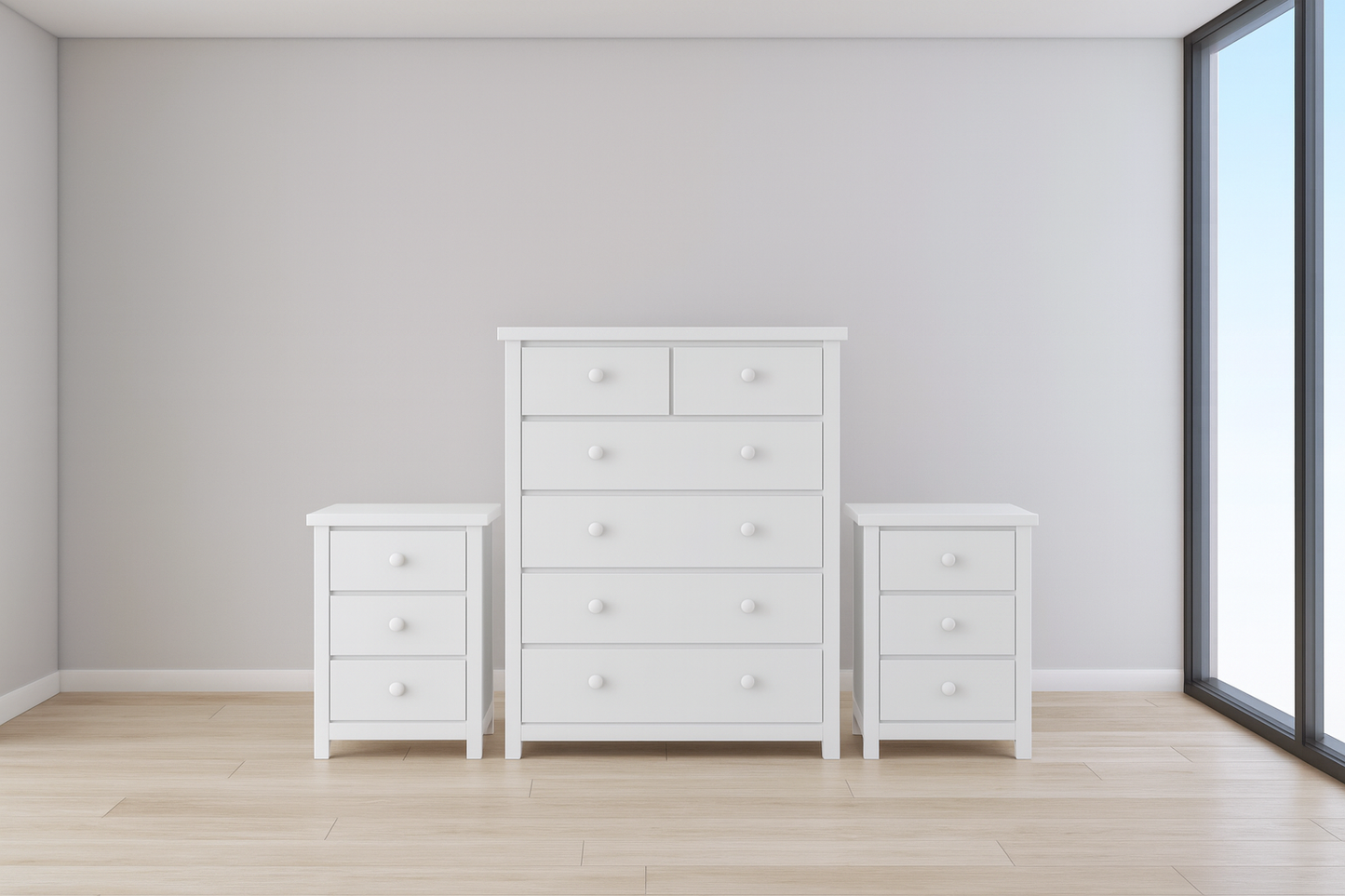 FEDERATION (AUSSIE MADE) 3 PIECE CHEST SET (6+3+3) - ASSORTED PAINTED COLOURS