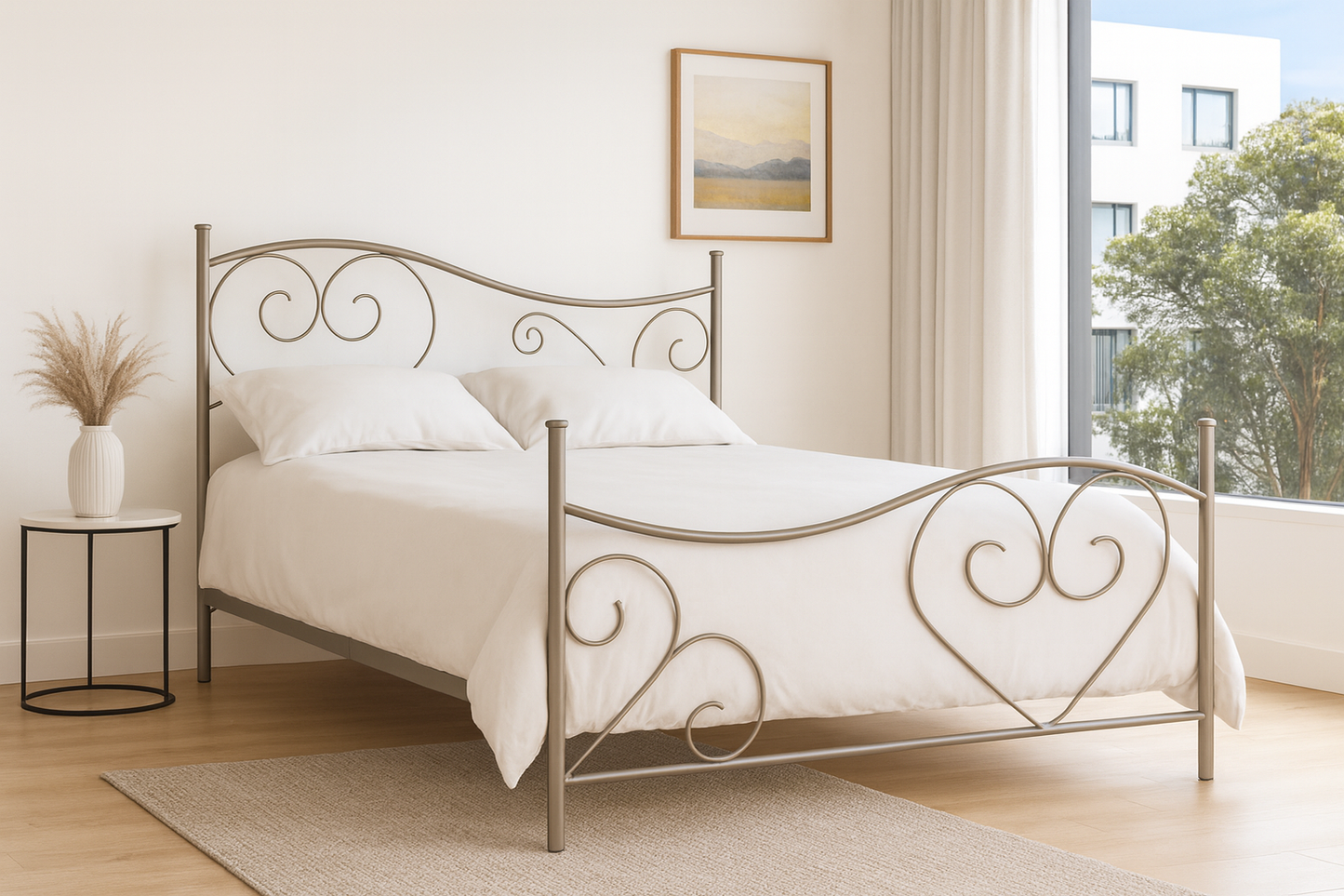 KING SINGLE VALENTINE (AUSSIE MADE) BED - ASSORTED COLOURS